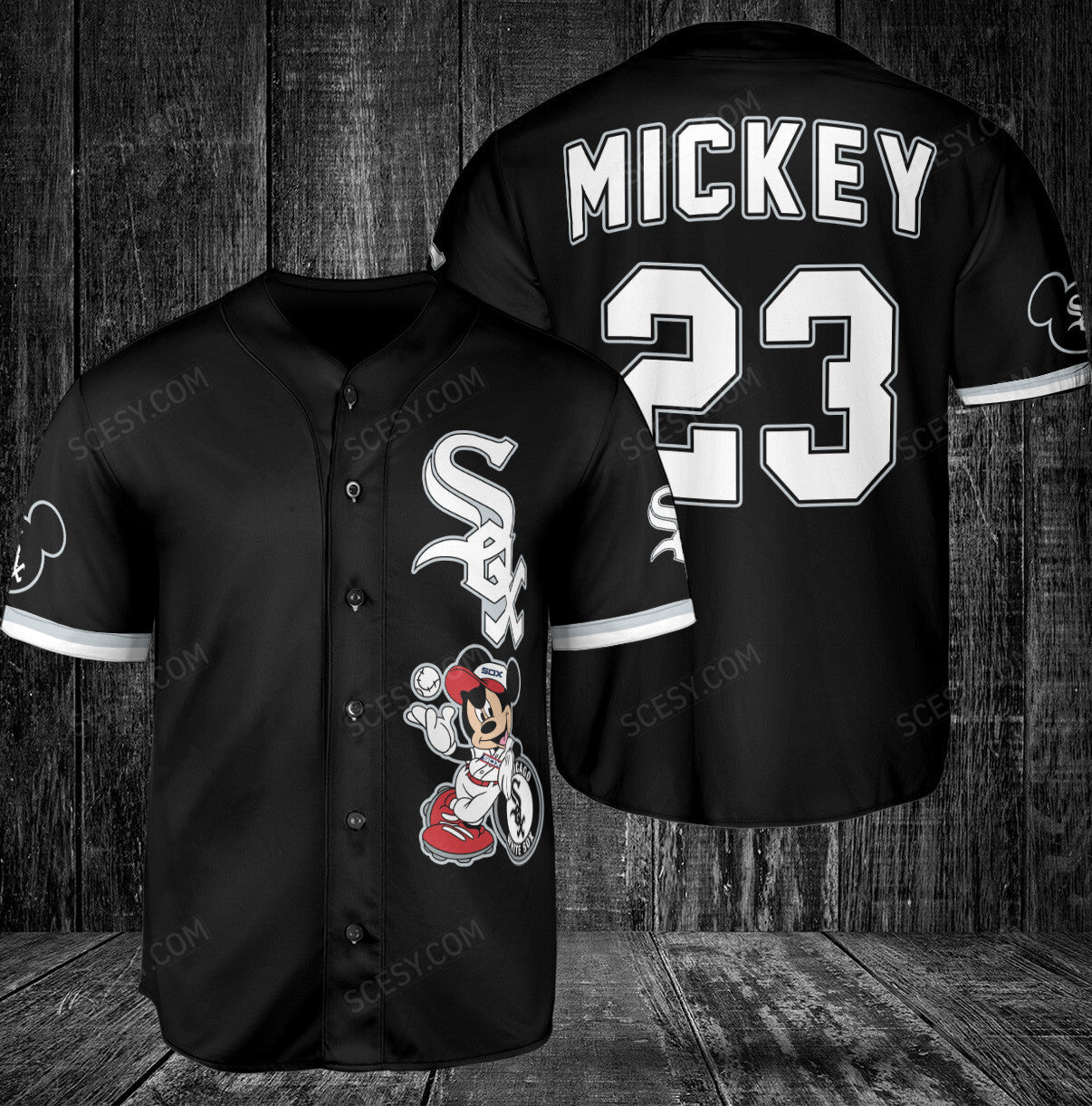 Chicago White Sox Mickey Black Baseball Jersey