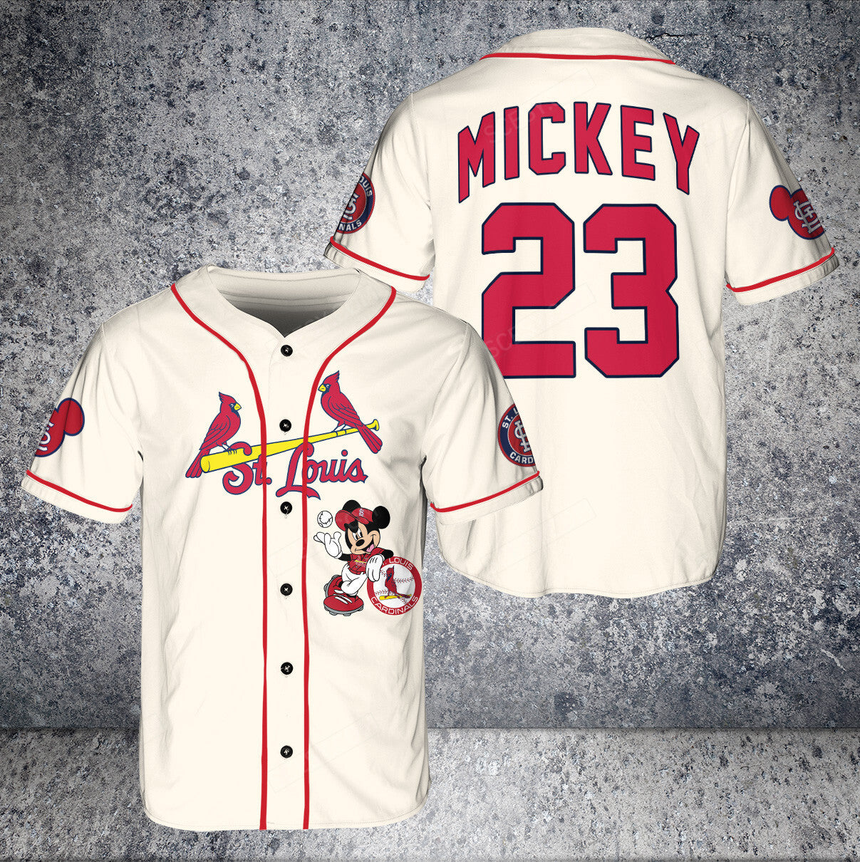 St.Louis Cardinals Mickey Cream Baseball Jersey