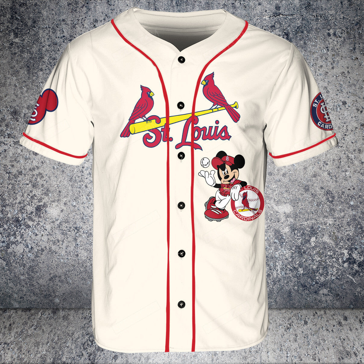 St.Louis Cardinals Mickey Cream Baseball Jersey