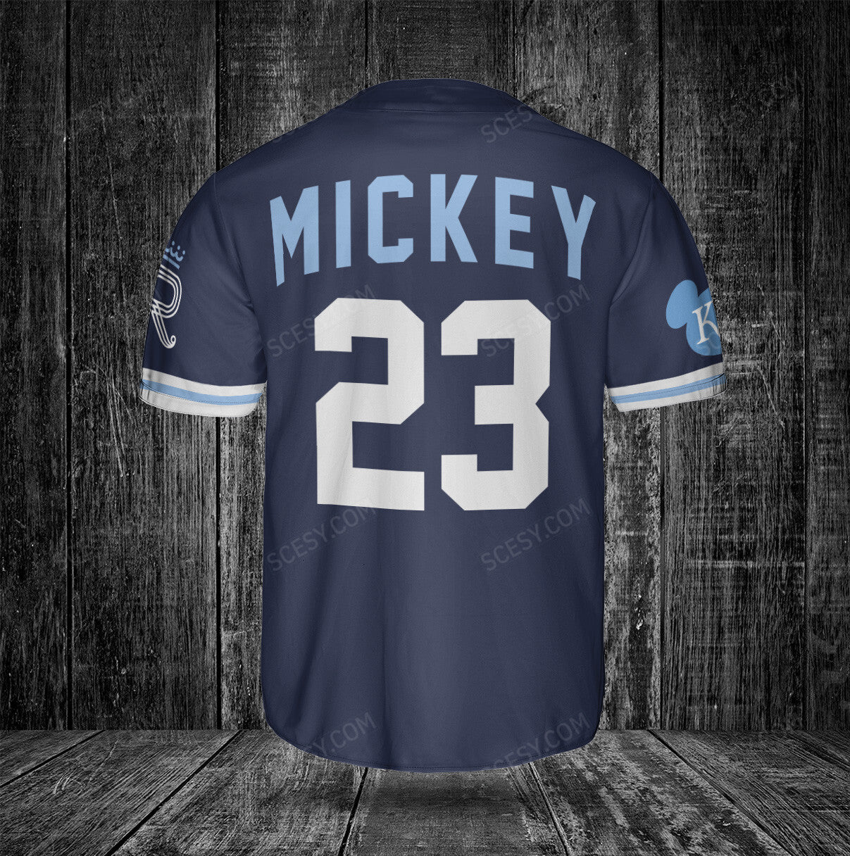 Kansas City Royals Mickey Navy Baseball Jersey