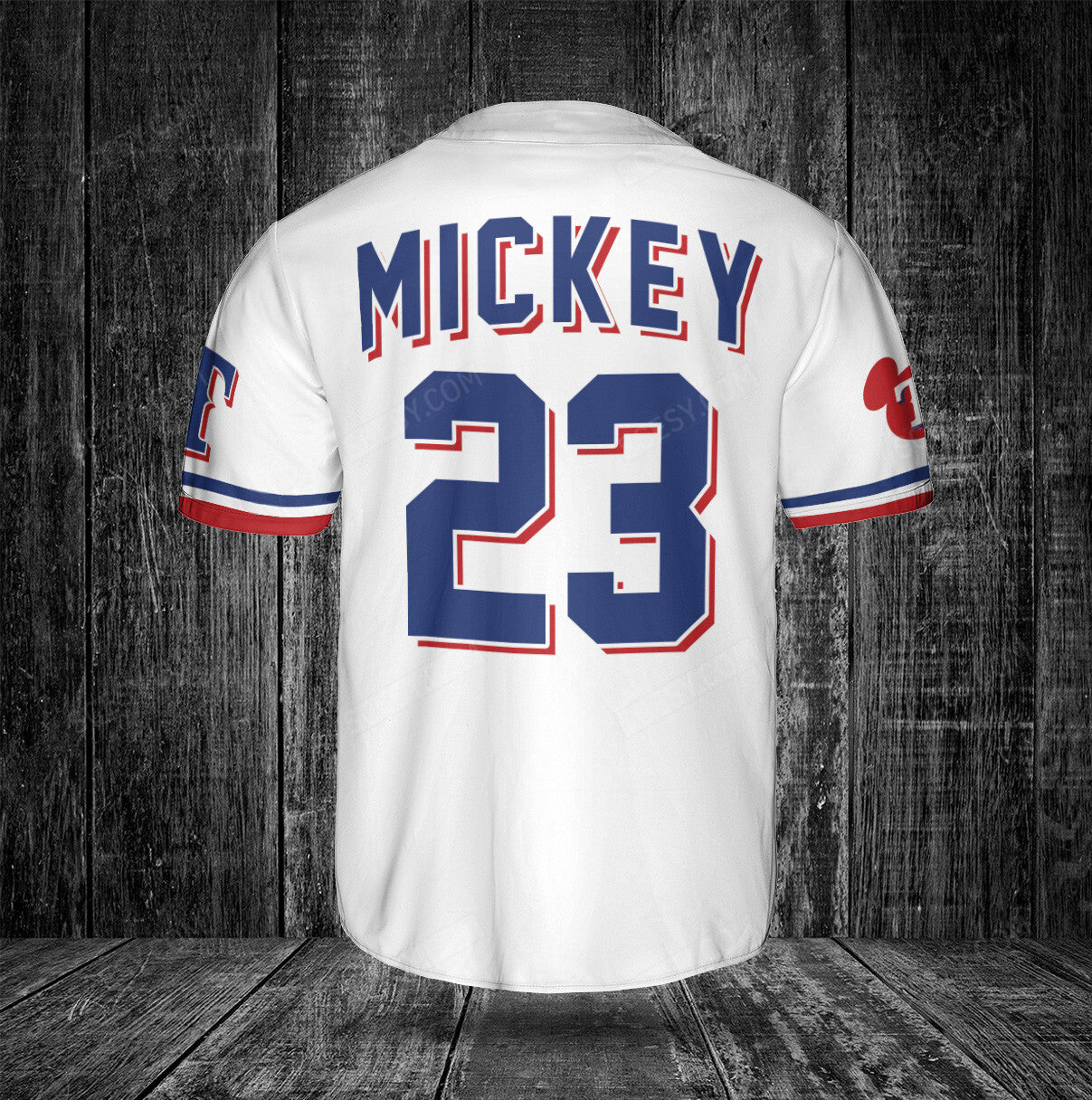 Texas Rangers Mickey White Baseball Jersey