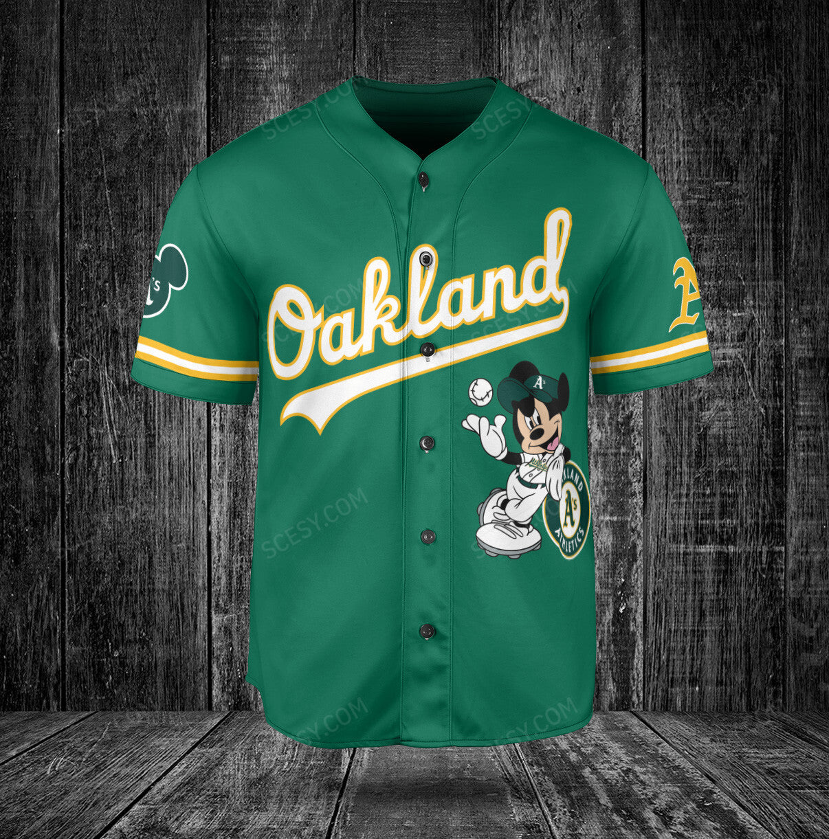 Oakland Athletics Mickey Green Baseball Jersey