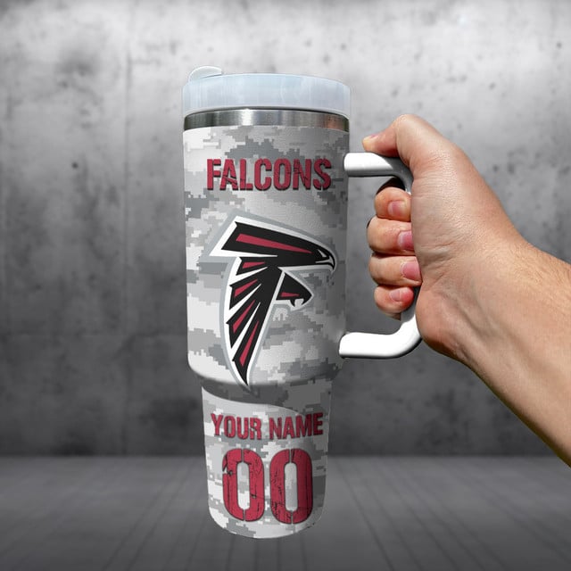 Personalized Atlanta Falcons NFL Tumbler 40Oz For Fan - Limited Edition