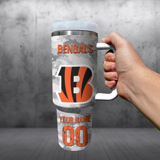 Personalized Cincinnati Bengals NFL Tumbler 40Oz For Fan - Limited Edition