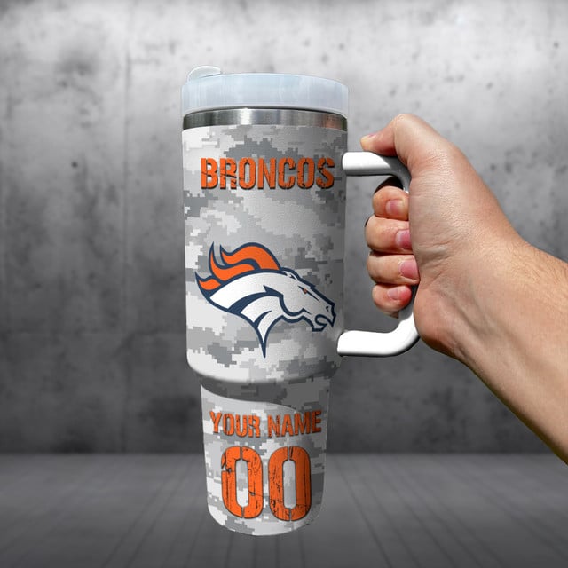 Personalized Denver Broncos NFL Tumbler 40Oz For Fan - Limited Edition