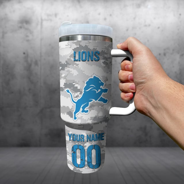 Personalized Detroit Lions NFL Tumbler 40Oz For Fan - Limited Edition
