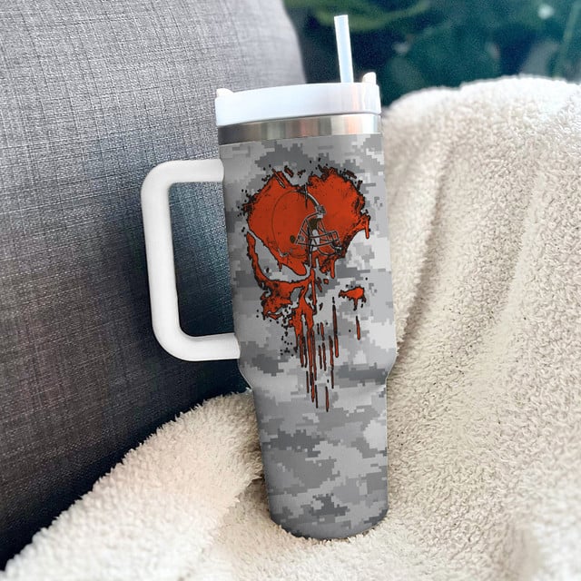 Personalized Cleveland Browns NFL Tumbler 40Oz For Fan - Limited Edition