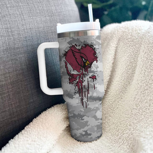 Personalized Arizona Cardinals NFL Tumbler 40Oz For Fan - Limited Edition