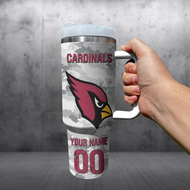 Personalized Arizona Cardinals NFL Tumbler 40Oz For Fan - Limited Edition