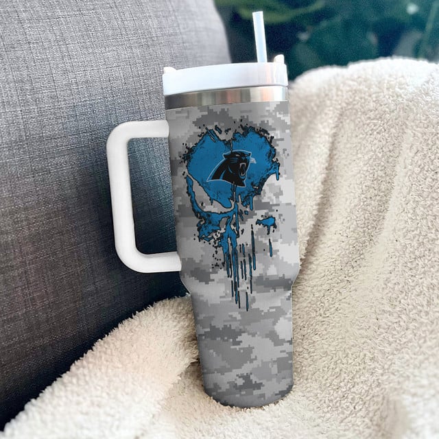 Personalized Carolina Panthers NFL Tumbler 40Oz For Fan - Limited Edition