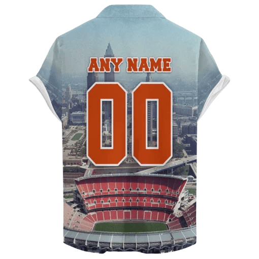 Cleveland Browns First Energy Stadium Day Time ‘Home Stadium’ Custom Hawaiian NFL - Welcome to 2 Aloha