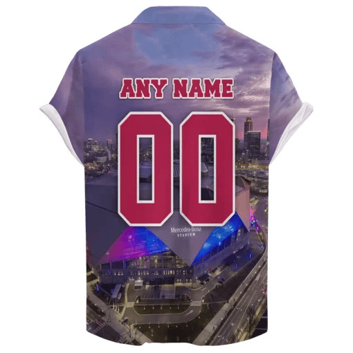 Atlanta Falcons Stadium Sunset Version 2 ‘Home Stadium’ Custom Hawaiian NFL - Welcome to 2 Aloha