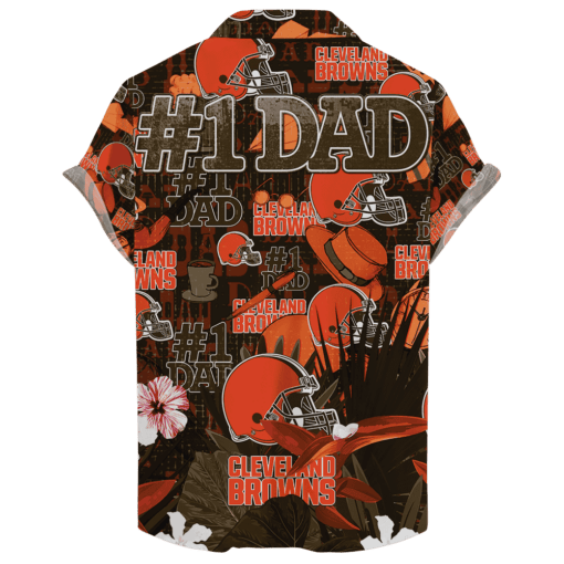 Cleveland Browns Hawaiian Father’s Day For Dad Grandpa Version 2 NFL - Welcome to 2 Aloha