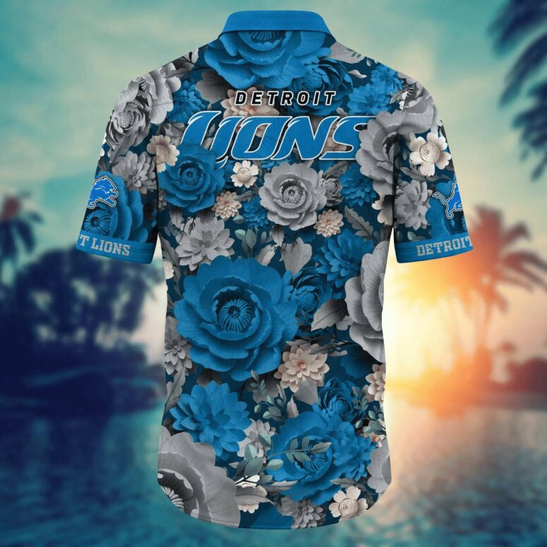 Detroit Lions Bloom Victory Hawaiian Shirt - Welcome to 2 Aloha