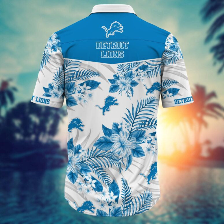 Detroit Lions Tropical Elegance Hawaiian Shirt - Welcome to 2 Aloha