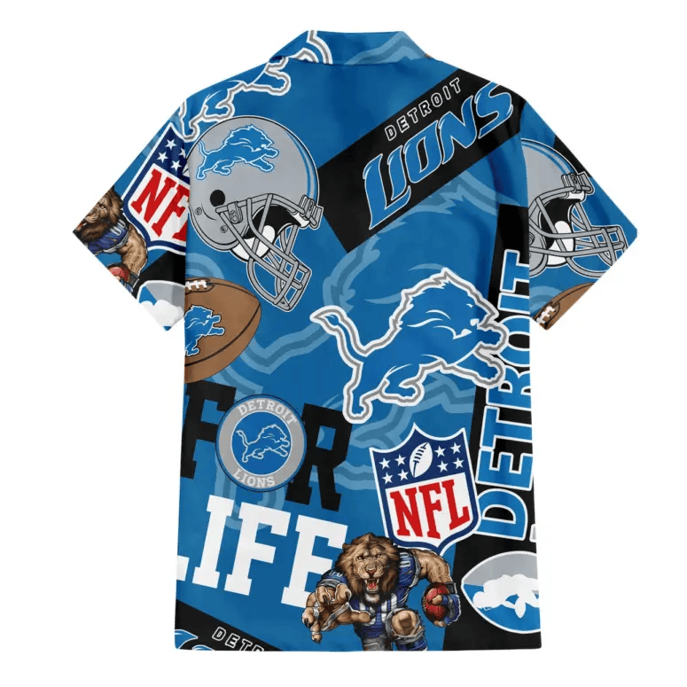 Detroit Lions For Life Hawaiian Shirt - Welcome to 2 Aloha