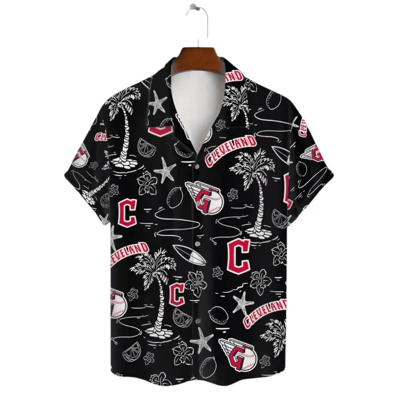 Cleveland Guardians Sunset Palm Hawaiian Shirt - Welcome to 2 Aloha
