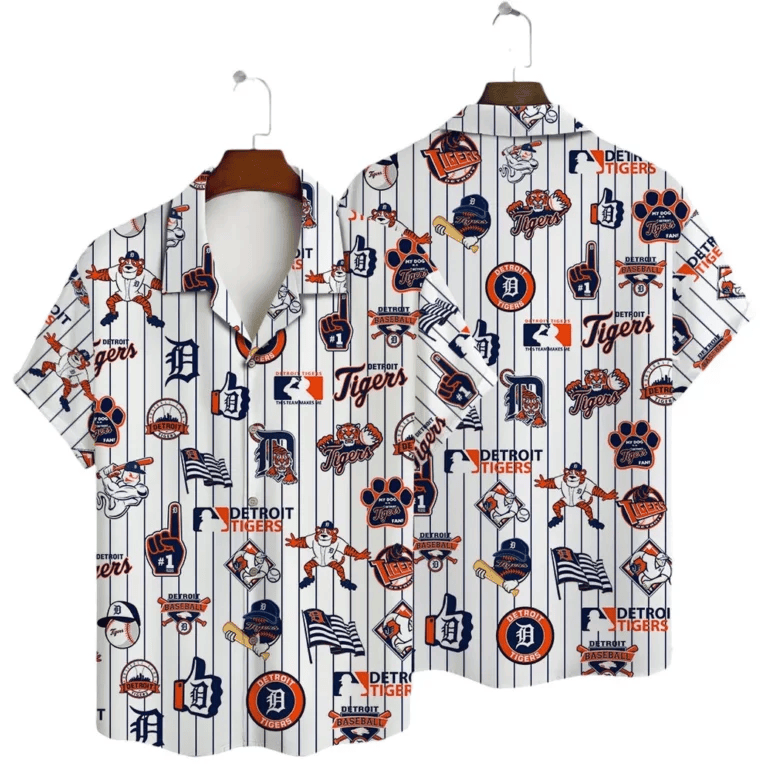 Detroit Tigers Game Day Icons Hawaiian Shirt - Welcome to 2 Aloha