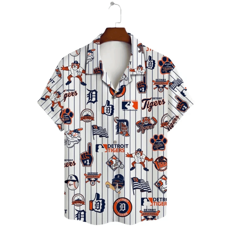 Detroit Tigers Game Day Icons Hawaiian Shirt - Welcome to 2 Aloha