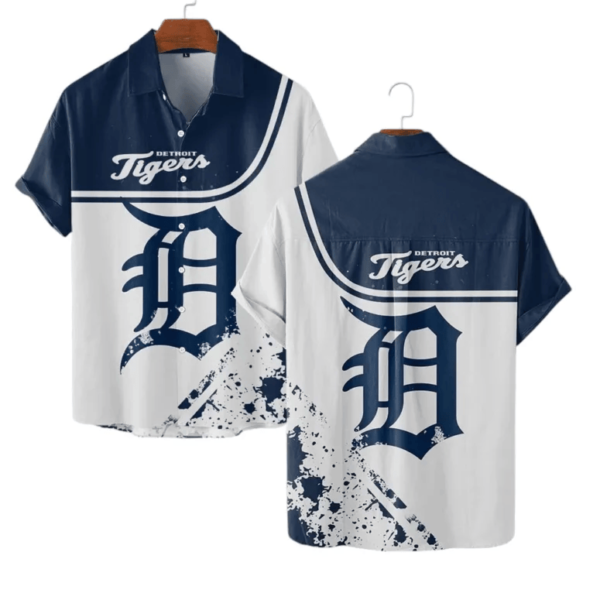 Detroit Tigers Bold Splash Hawaiian Shirt - Welcome to 2 Aloha
