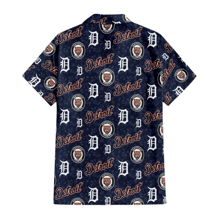 Detroit Tigers Logo Collage Hawaiian Shirt - Welcome to 2 Aloha