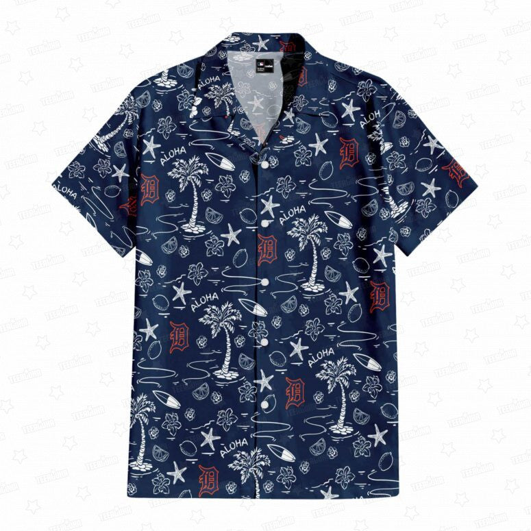 Detroit Tigers Aloha Paradise Hawaiian Shirt - Welcome to 2 Aloha