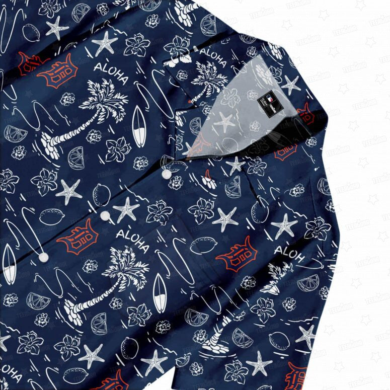 Detroit Tigers Aloha Paradise Hawaiian Shirt - Welcome to 2 Aloha