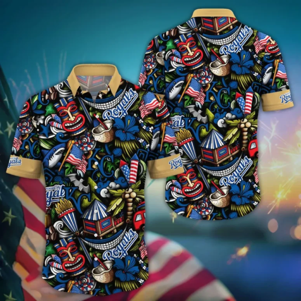Kansas City Royals Tiki Carnival Hawaiian Shirt - Welcome to 2 Aloha