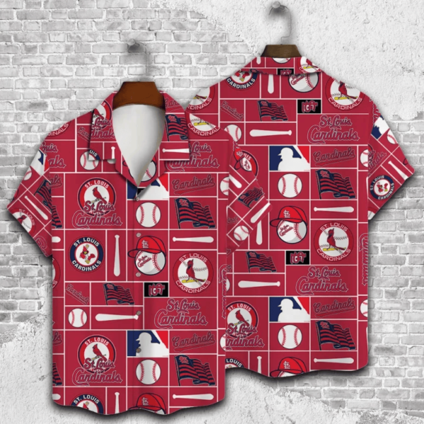 St. Louis Cardinals Baseball Blocks Hawaiian Shirt - Welcome to 2 Aloha