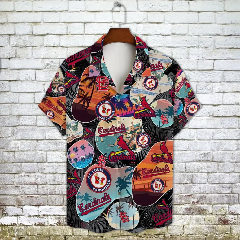 St. Louis Cardinals Sunset Collage Hawaiian Shirt - Welcome to 2 Aloha