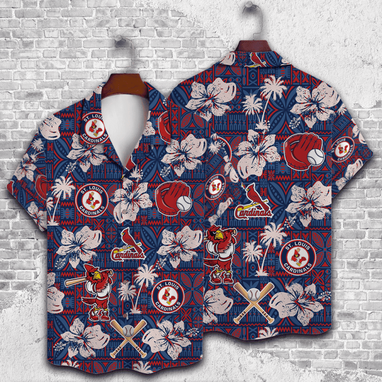 St. Louis Cardinals Tropical Ballpark Hawaiian Shirt - Welcome to 2 Aloha