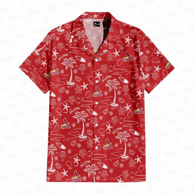 St. Louis Cardinals Aloha Paradise Hawaiian Shirt - Welcome to 2 Aloha