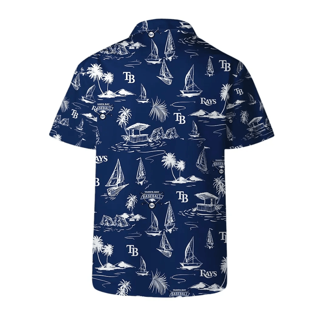 Tampa Bay Rays Nautical Escape Hawaiian Shirt - Welcome to 2 Aloha