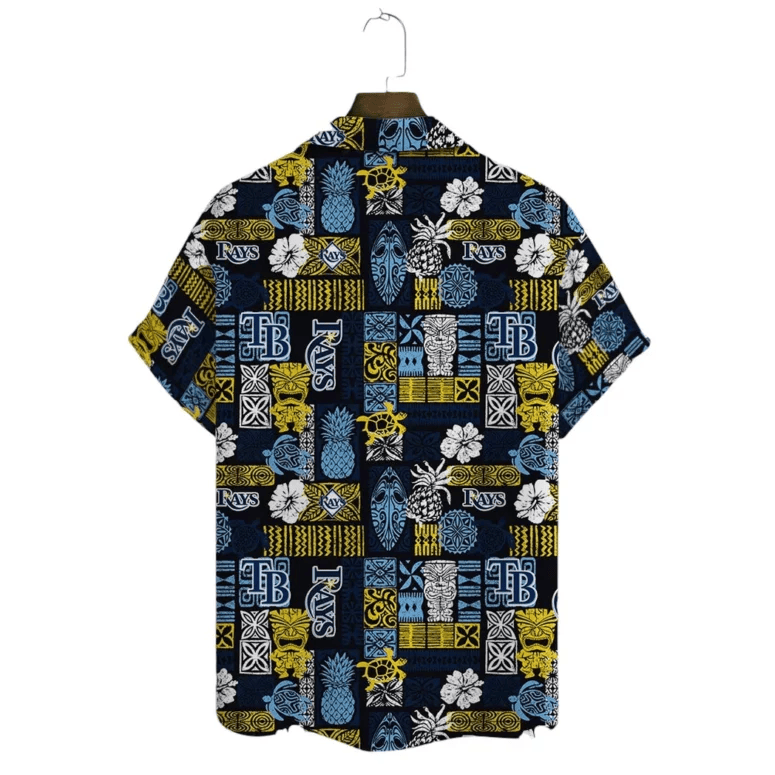 Tampa Bay Rays Tribal Patchwork Hawaiian Shirt - Welcome to 2 Aloha