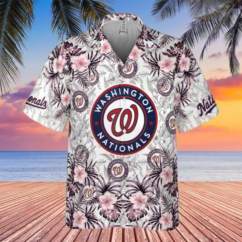 Washington Nationals Sunset Retreat Hawaiian Shirt - Welcome to 2 Aloha