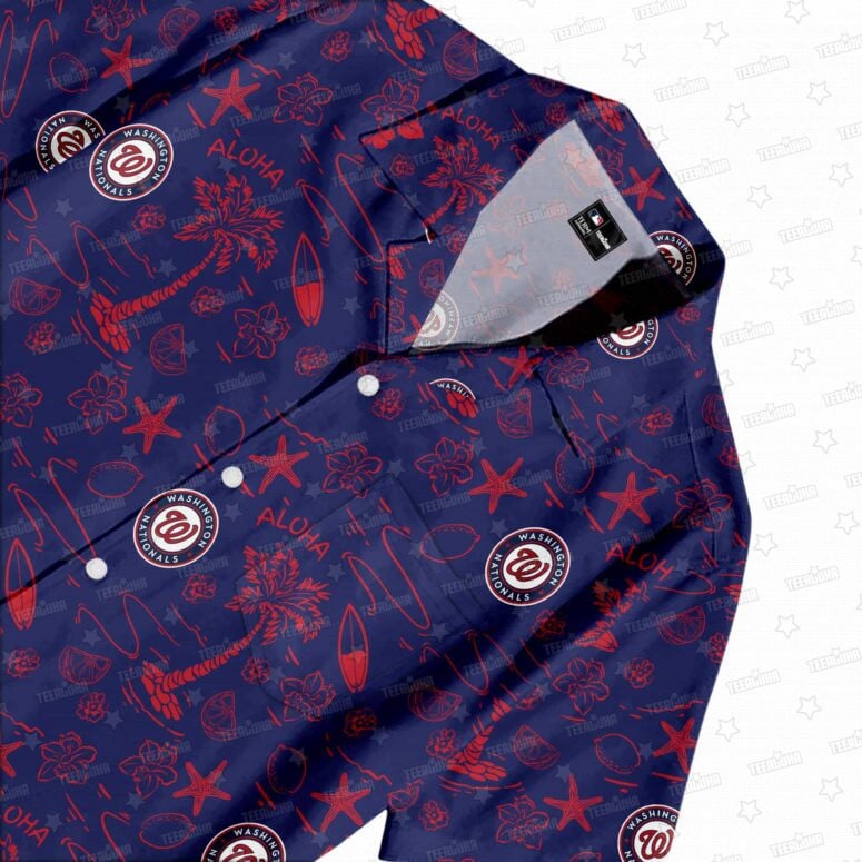 Washington Nationals Aloha Paradise Hawaiian Shirt - Welcome to 2 Aloha