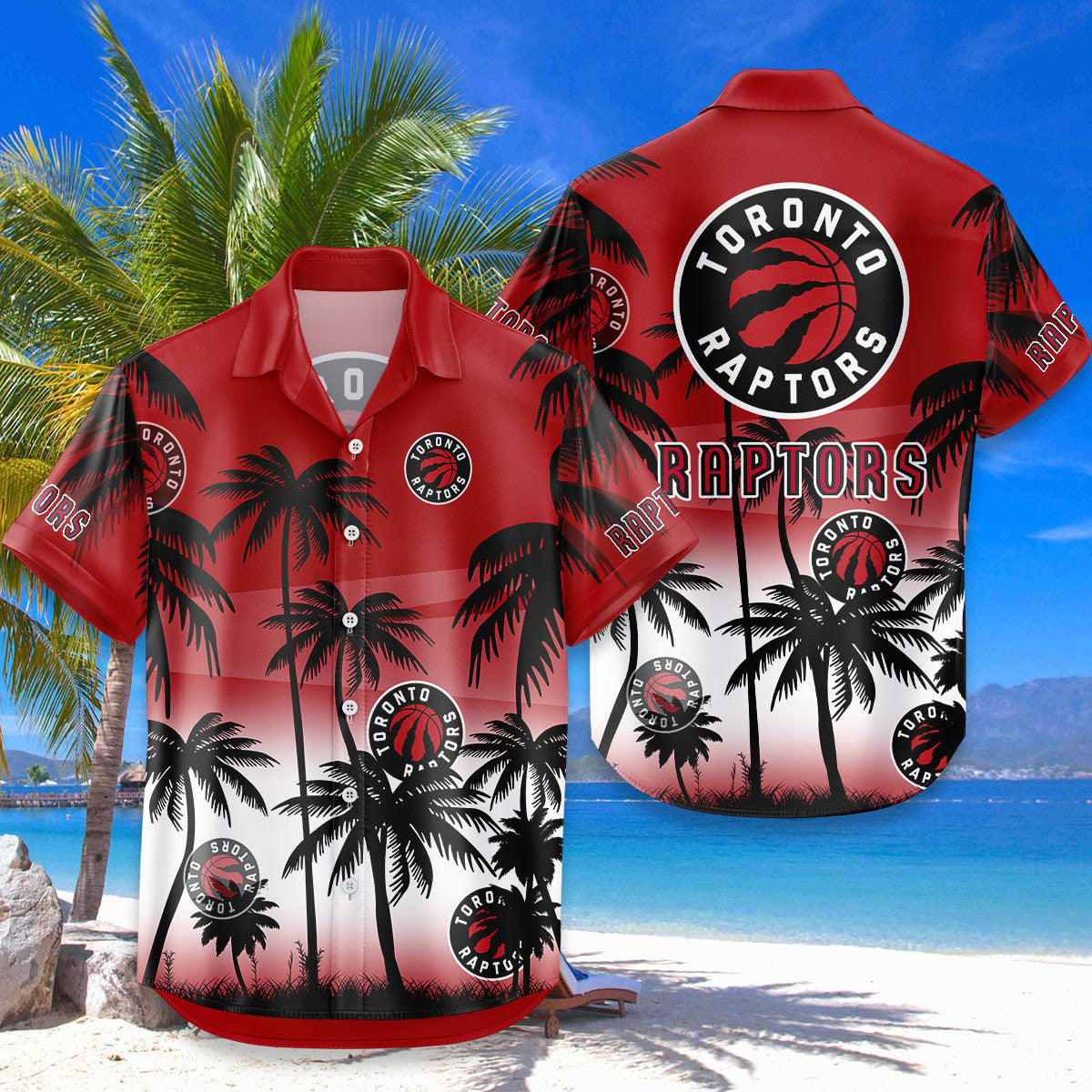 Toronto Raptors Hawaiian Shirt Coconut Tree