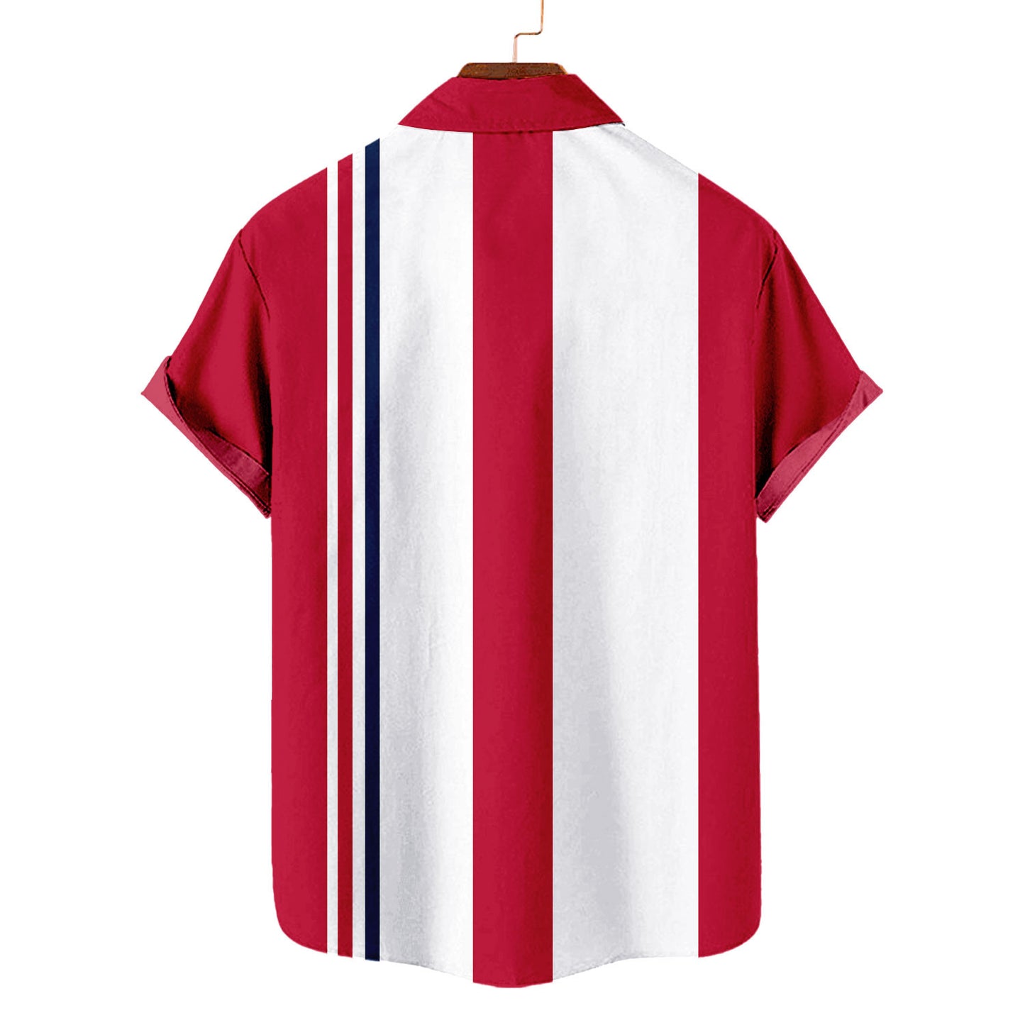 Atlanta Braves Striped Short Hawaiian Shirt MLB S1 - Welcome to 2 Aloha