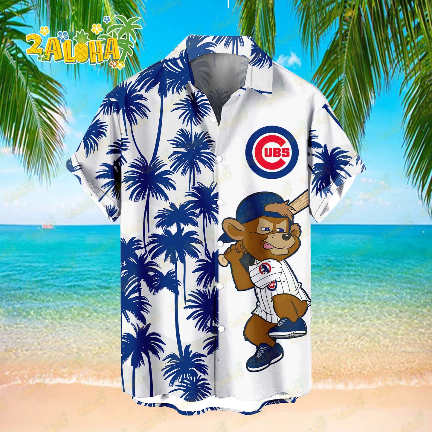 Chicago Cubs Tropic Coconut Tree Hawaiian Shirt MLB S2 - Welcome to 2 Aloha