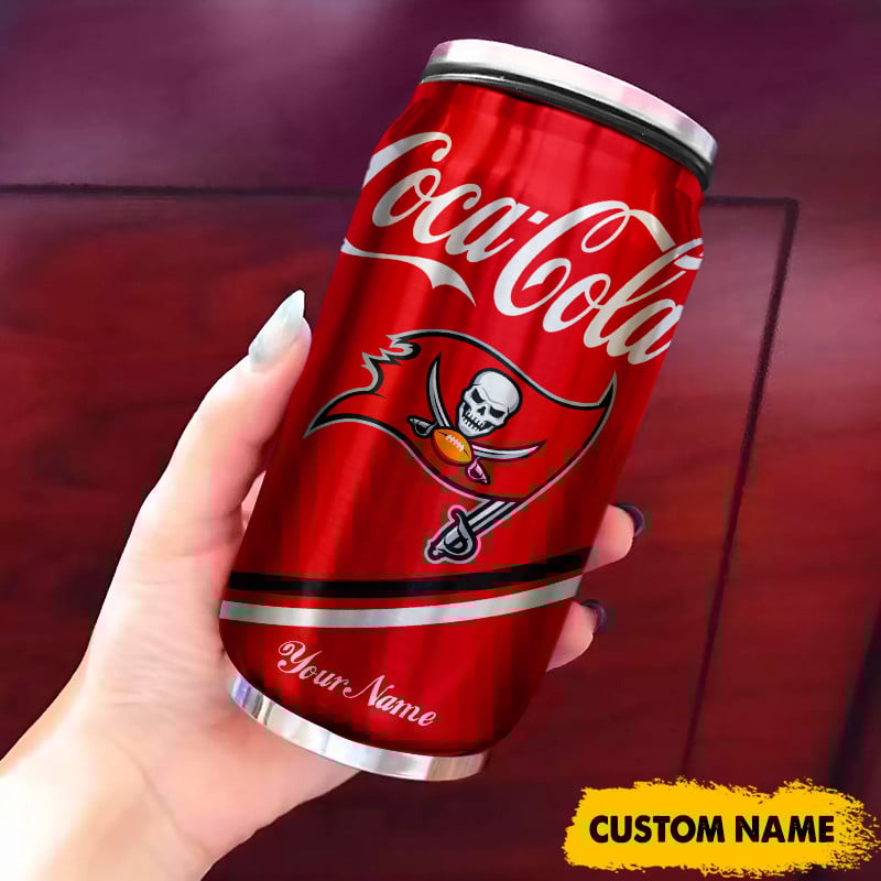 Tampa Bay Buccaneers NFL Teams Mix Coca Can Tumbler Custom Any Name Gifts
