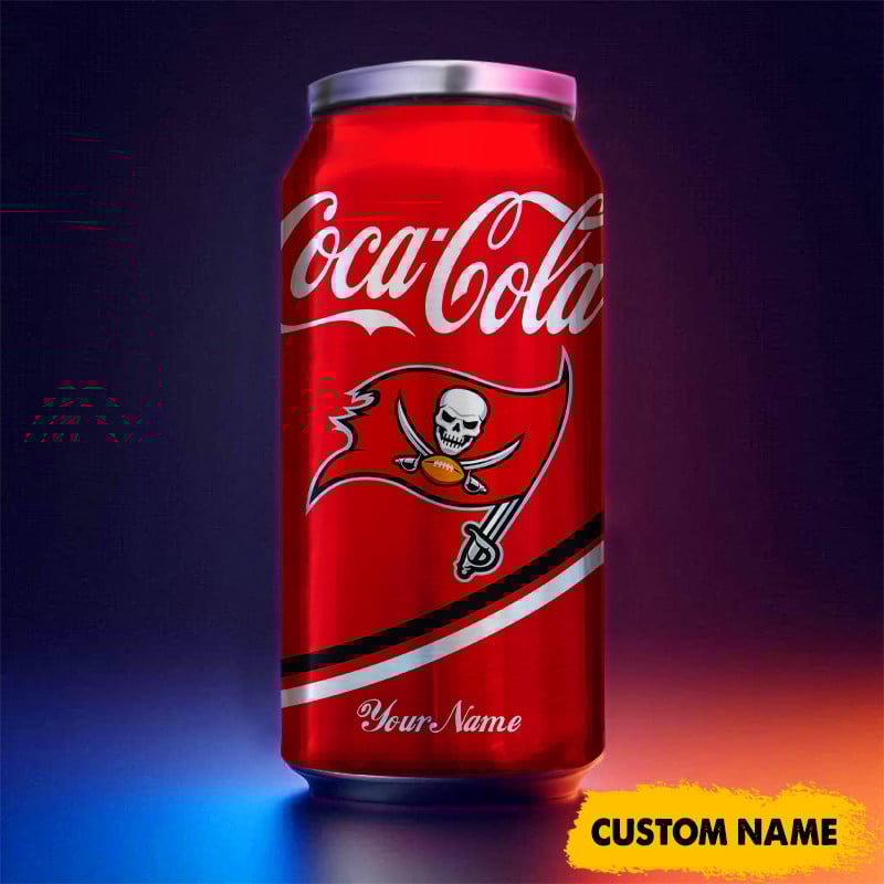 Tampa Bay Buccaneers NFL Teams Mix Coca Can Tumbler Custom Any Name Gifts
