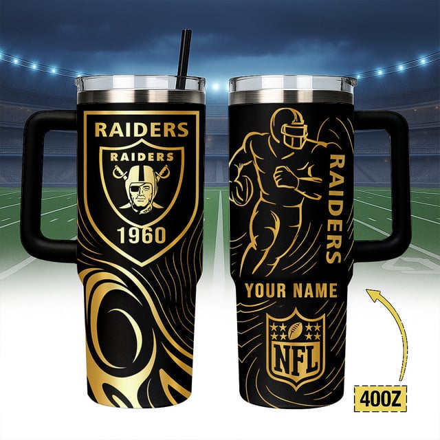 Custom Las Vegas Raiders NFL Tumbler 40Oz For Fan - Limited Edition