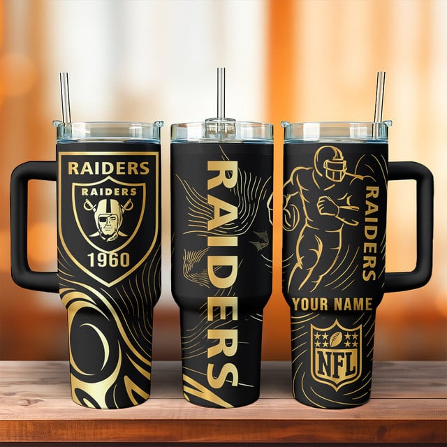 Custom Las Vegas Raiders NFL Tumbler 40Oz For Fan - Limited Edition