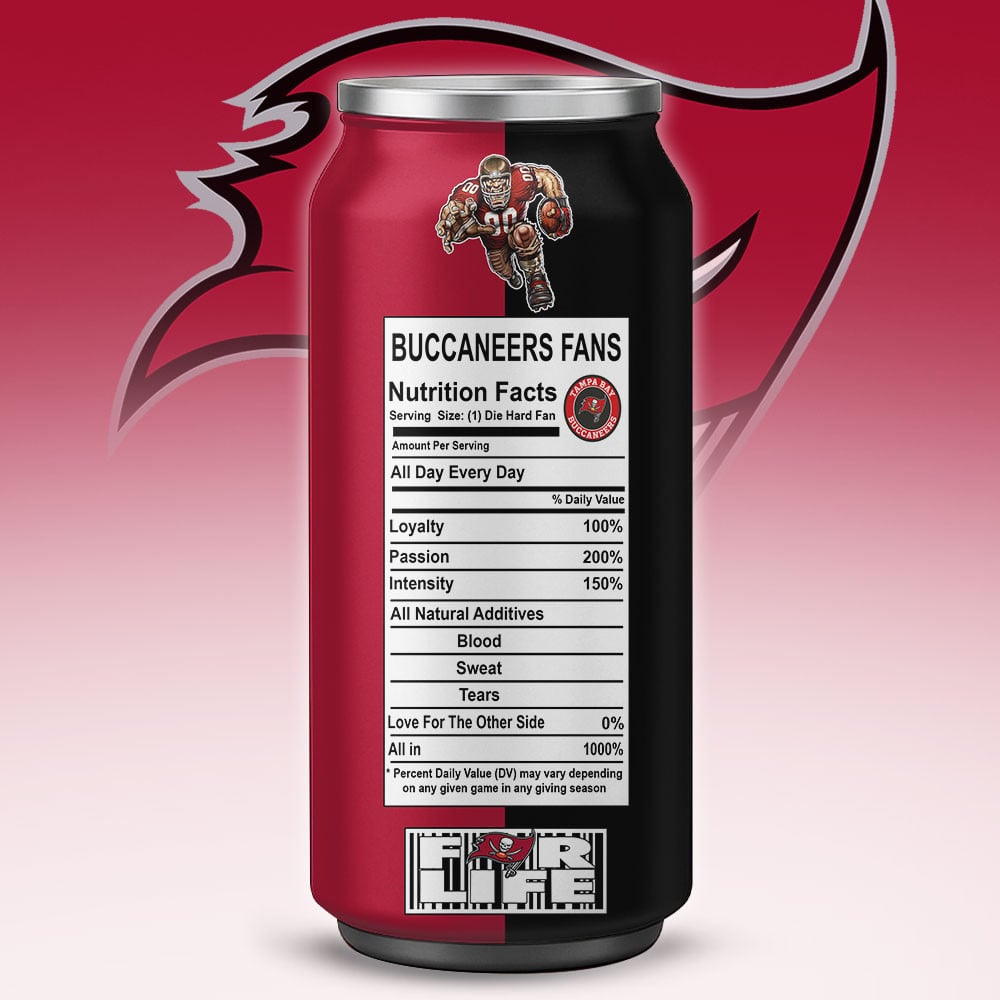 Tampa Bay Buccaneers Monster Energy x NFL – Tumbler Gift for Fans