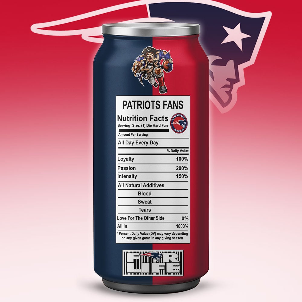 New England Patriots Monster Energy x NFL – Tumbler Gift for Fans