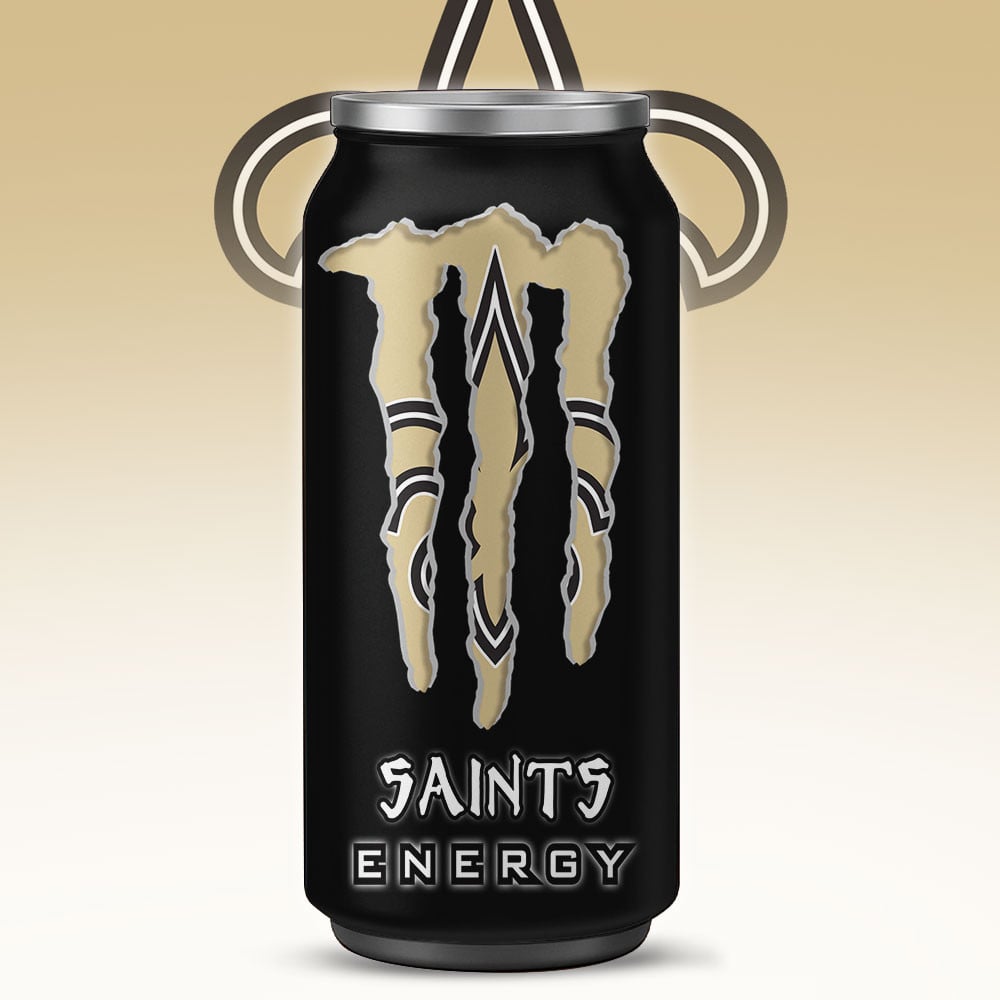 New Orleans Saints Monster Energy x NFL – Tumbler Gift for Fans