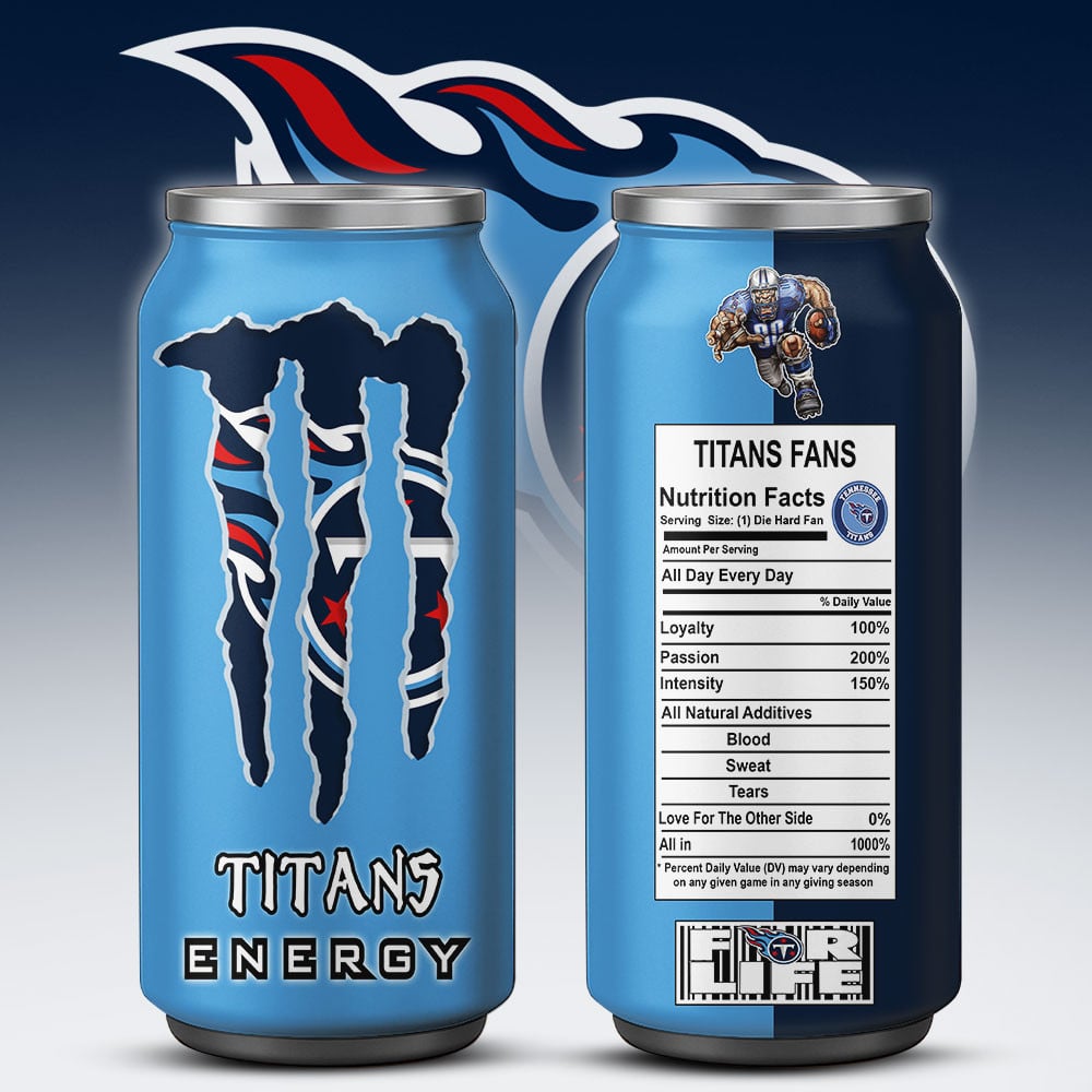 Tennessee Titans Monster Energy x NFL – Tumbler Gift for Fans