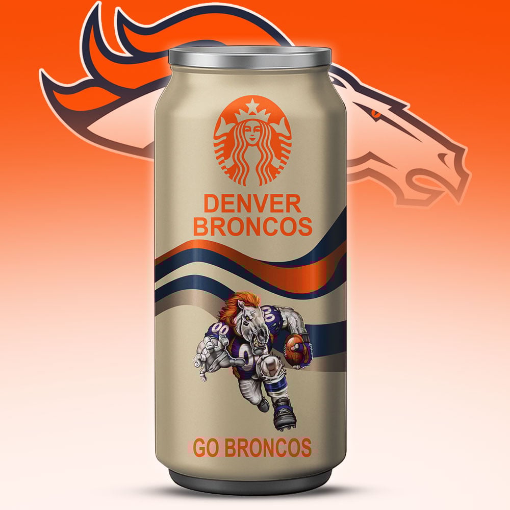 Denver Broncos Starbucks x NFL Can Tumbler
