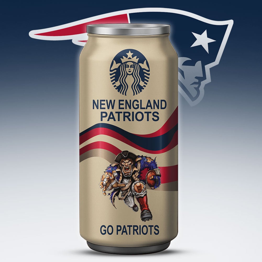 New England Patriots Starbucks x NFL Can Tumbler