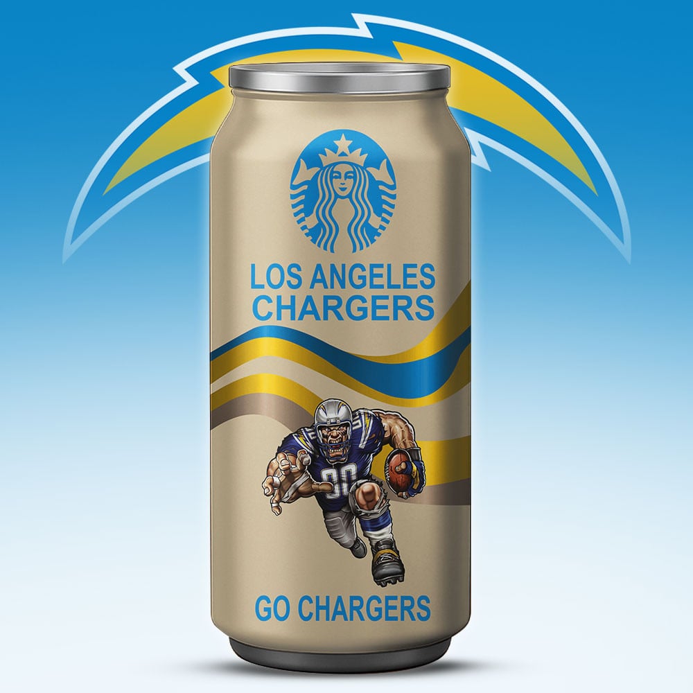 Los Angeles Chargers Starbucks x NFL Can Tumbler